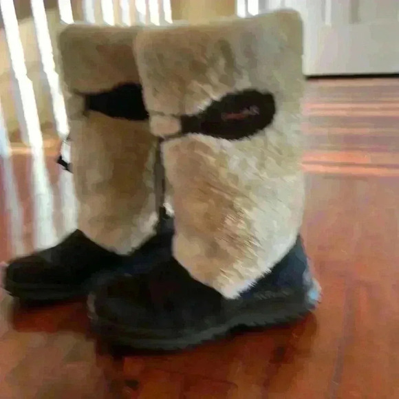 Luxury Pajar aprés ski boots wool fleece uppers with goat hair lowers! Alpaca! - Picture 2 of 4